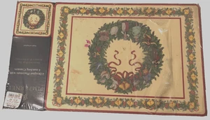 Juego de 4 manteles individuales con respaldo de corcho Pimpinela Navidad 12 días de Navidad sellados - Imagen 1 de 2