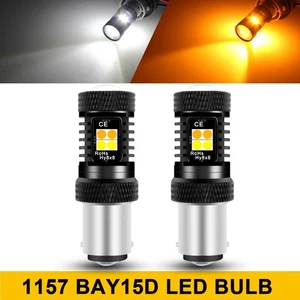 1157NA Yellow Side Marker|Turn Signal Light Switch to White Parking Light Bulbs - Picture 1 of 12