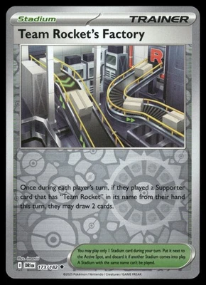 Team Rocket's Factory 173/182 DRI SV10: Destined Rivals Reverse Holo NM - Image 1 of 2