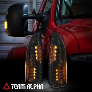 Luz de señal espejo retrovisor de remolque lateral negro/humo para Ford Super Duty 1999-2007 - Imagen 1 de 10