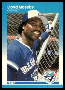1987 Fleer Lloyd Moseby Toronto Blue Jays #236 - Picture 1 of 2