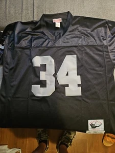Mitchell & Ness Raiders Bo Jackson #34 Jersey 1987 Throwback Men's Size 56 Black - Picture 1 of 5