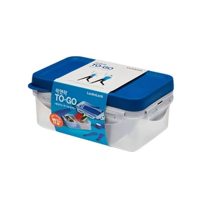 LocknLock TO-GO Airtight Lunch Box 1.0L + Fork spoon + Sauce Case - Picture 1 of 4