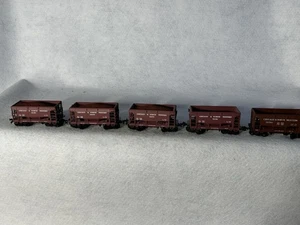 Nice C & NW RR 26’ Ore Car Set (5)  HO (No Boxes) - Picture 1 of 9