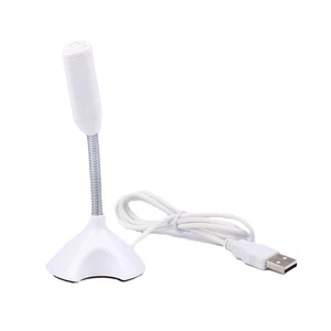 USB Laptop Microphone Voice Mic High Sensitivity  Studio Speech Mic Stand3581 - Afbeelding 1 van 10