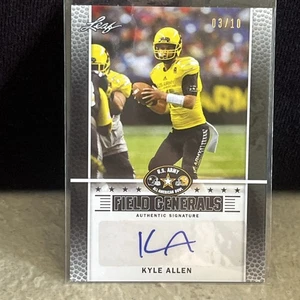 2014 Leaf Kyle Allen All American Bowl Field Generals AUTO #'d /10 Löwen - Bild 1 von 3