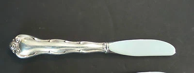  DE COLECCIÓN ESPARCIDOR DE MANTEQUILLA CON MANGO DE PLATA ESTERLINA GORHAM "RONDO" Foto 1 de 4