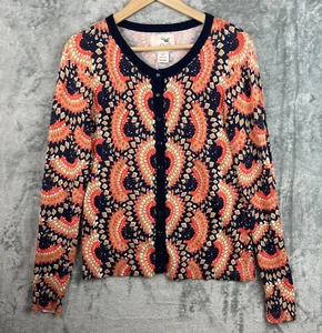Anthropologie TABITHA Odval Cardi maglione cardigan colorato maglia retrò media - Foto 1 di 7