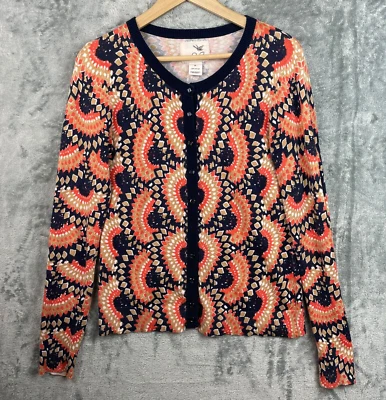 Cárdigan Suéter Anthropologie TABITHA Odval Cardi Colorido Retro Tejido Mediano Foto 1 de 4