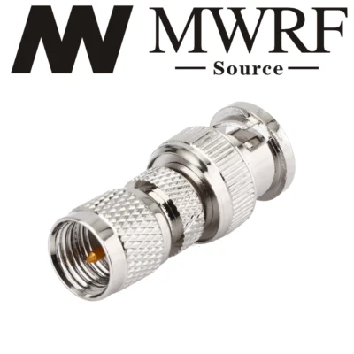 MWRF SOURCE Mini UHF Male to BNC Male RF Connector Adapter; US Stock; Fast Shipping