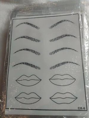 20 8x6" Tatuaje Práctica Piel para Agujas Cejas Labio VENDEDOR DE EE. UU. Foto 1 de 2
