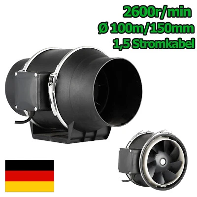 MARKENLOS Ventilatore tubolare ventilatore scarico aria ventilatore silenzioso Ø150 mm Ø100 mm Ø125 mm DE