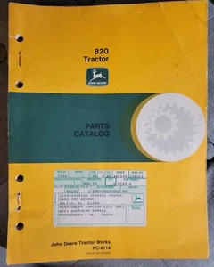 John Deere 820 UTILITY TRACTOR PARTS CATALOG PC-4114 PC4114 1983 Factory OEM - Picture 1 of 3