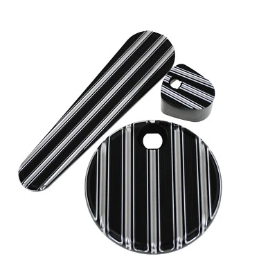 CNC Kraftstoff Tank Tür Dash Track Einsatz Zündung Kappe Abdeckung Für Harley 08 - Image 1 of 4