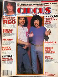 Circus Magazine August 31, 1982 – REO, Cheap Trick, Heart, Huey Lewis - Picture 1 of 1