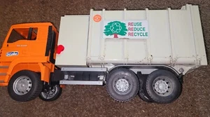 Vtg 1998 BRUDER MAN TGS Side Loading Garbage Recycle Truck - 21" 1:16 Descriptio - Picture 1 of 5