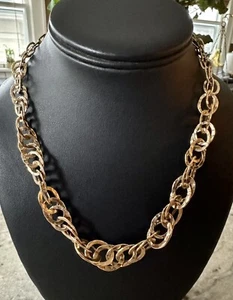 Atasay Kuyumculuk AK Sterling Silver Hammer Vermiel Multi Link Necklace 18” - Picture 1 of 4