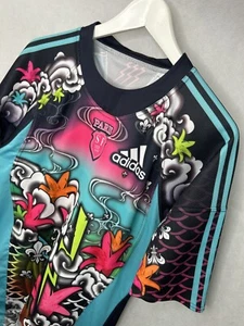 Stade Francais Rugby Shirt Mens Large Adidas Tattoo Paris SF 2009/10 Jersey - Picture 1 of 10