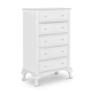 Picket House Furnishings Chest Of Drawer 32"H x 50"W 5-Drawer Classic Wood White - Picture 1 of 7