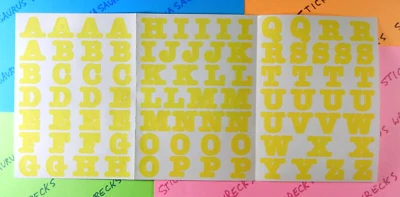 Pegatinas de letras amarillas del alfabeto Creative Memories Foto 1 de 4
