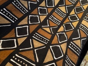 Vintage handmade Mud Cloth from Mali - old 70" x 38" - Picture 1 of 10