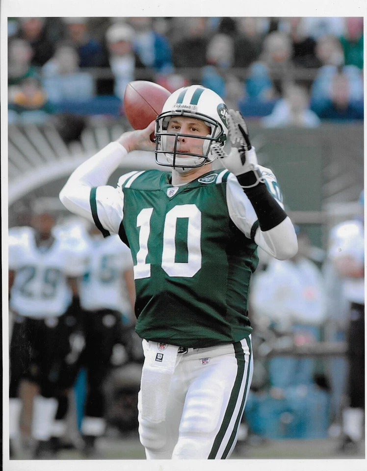 New York Jets QB # 10 Chad Pennington 8 1/2 x 11 1/2 color Photo Foto 1 de 1