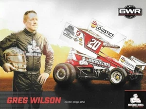Tarjeta postal de coche Greg Wilson ""neumáticos Hércules"" #20 World of Outlaw - Imagen 1 de 1