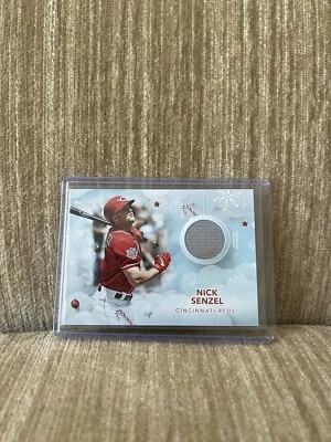 Nick Senzel 2020 Topps Holiday Dirty Game Used Relic Card #WHR-NS Reds SP - Image 1 of 2