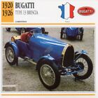 1920-1926 BUGATTI Type 13 Brescia Racing Classic Car Photo/Info Maxi Card