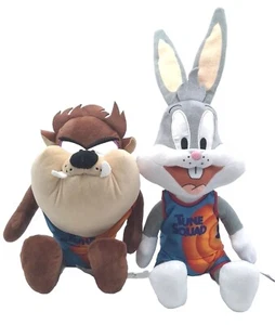 Looney Tunes Space Jam Bugs Bunny & Tasmanian Devil Kids Soft Plush Teddy Bundle - Picture 1 of 10