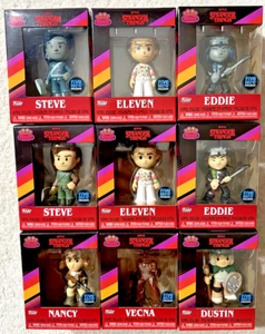FUNKO MINIS STRANGER THINGS SET OF 9 + DISPLAY INCLUDES 3 CHASE FIGURES **NEW** - Picture 1 of 19