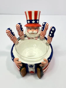 Patriotic Uncle Sam USA American Dip or Cheese Spreaders with Bowl Charcuterie - Bild 1 von 23