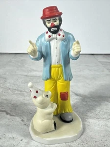 Flambro Emmett Kelly Jr Clown Porcelain Figurine Pig Wearing Hat, Tricks - Picture 1 of 11
