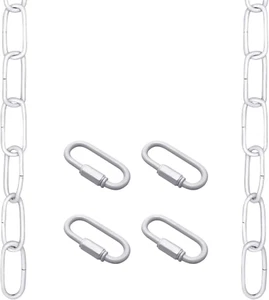 6 Feet Pendant Light Fixture Chain, Lighting Hanging Chain Extension with Connec - Picture 1 of 6