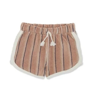 easy-peasy Baby Stripe Dolphin Brown Short Size 0-3M NEW - Picture 1 of 3