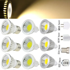 LED COB Spotlight Bulbs Dimmable MR16 GU10 E27 E14 GU5.3 Lamps Bulbs Lights HL