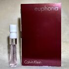 Calvin Klein Euphoria Eau De Parfum Edp Sample Spray .05Oz, 1.5Ml New In Card