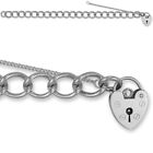 Sterling Silver Jewelco London Charm  Charm Bracelet - 9.5Mm Gauge