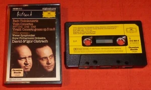 BACH VIOLIN CONCERTOS & VIVALDI -CASSETTE TAPE- DAVID & IGOR OISTRACH (OISTRAKH) - Picture 1 of 4