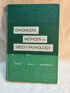 VTG Diagnostic Methods In Speech Pathology By Johnson-Darley-Spriestersbach 1963 - Picture 1 of 5