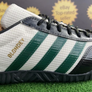 Blondey McCoy X Adidas A.B. Gazelle Indoor Black,Green,Chalk White Trainers UK 9 - Picture 1 of 22