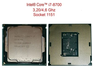 PROCESSORE CPU INTEL CORE i7-8700 12M Cache 3,20/4,6 GHz SK LGA 1151 - Foto 1 di 1