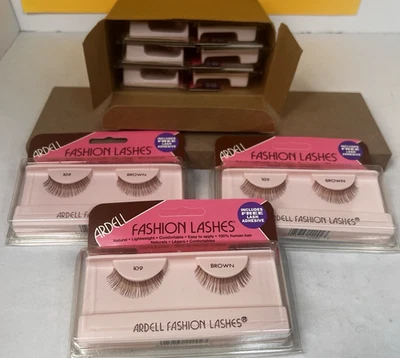 Ardell Fashion Lashes Natural 100% Human Hair 9 Sets Brown No adhesive Included - Image 1 of 4