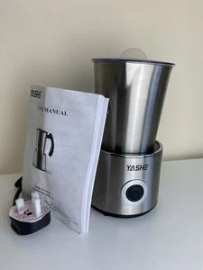 YASHE ELECTRIC MILK FROTHER STEAMER 230ML 550W 4IN1 HOT COLD FOAMER NEW & OPENED - Picture 1 of 12