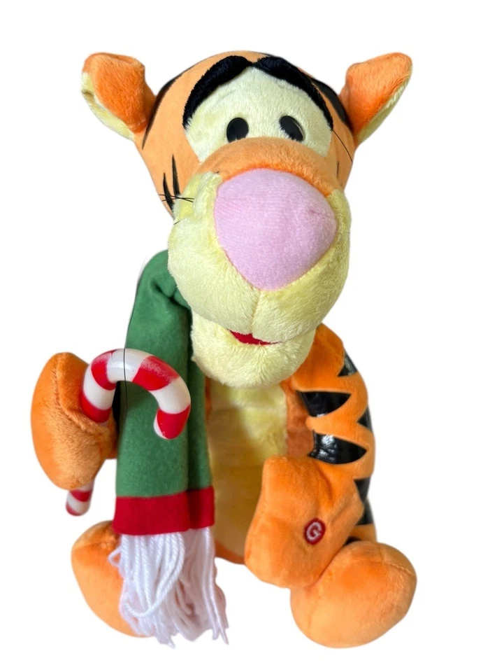 Disney Gemmy Tigger Peluche Bailando Canto Deck the Halls 12.5" Navidad Pooh Foto 1 de 4