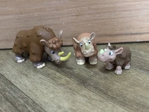 Deagostini Dinosaurs & Friends Family Bundle 3 X Wooly Rhino Rhinosaurus Figure - Picture 1 of 4