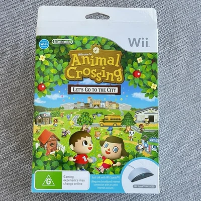 Nintendo Wii Animal Crossing Lets Go to the City Game (PAL) + Wii Speak Complete - Image 1 of 3