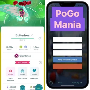 Shiny Gigantamax Butterfree✨mini PTC 20k✨(read description) - Picture 1 of 2