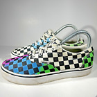 Vans Atwood Multi Color Checkered Womens Size 7 Shoes Tie Dye Sneakers SK8 Skate