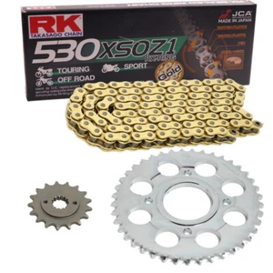 Chain Kit Suzuki GSX 600 F 85-88 Chain RK GB 530 XSO 112 Open GOLD 14/46 - Picture 1 of 4